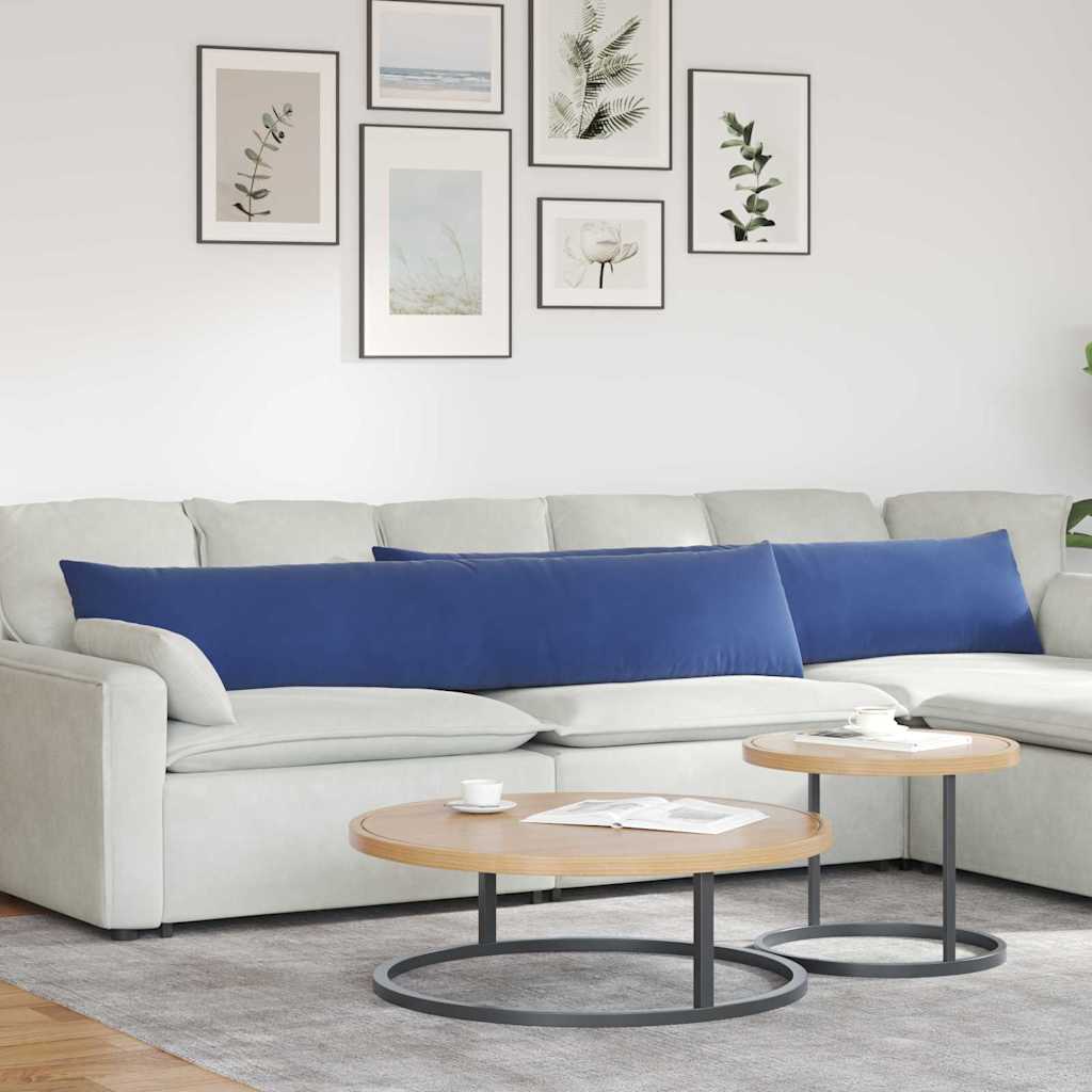 Sofa Kussens 2 stuks Politieblauw 200 x 40 cm Cordstof is nu te koop bij PeponiXL, paradijselijk wonen!