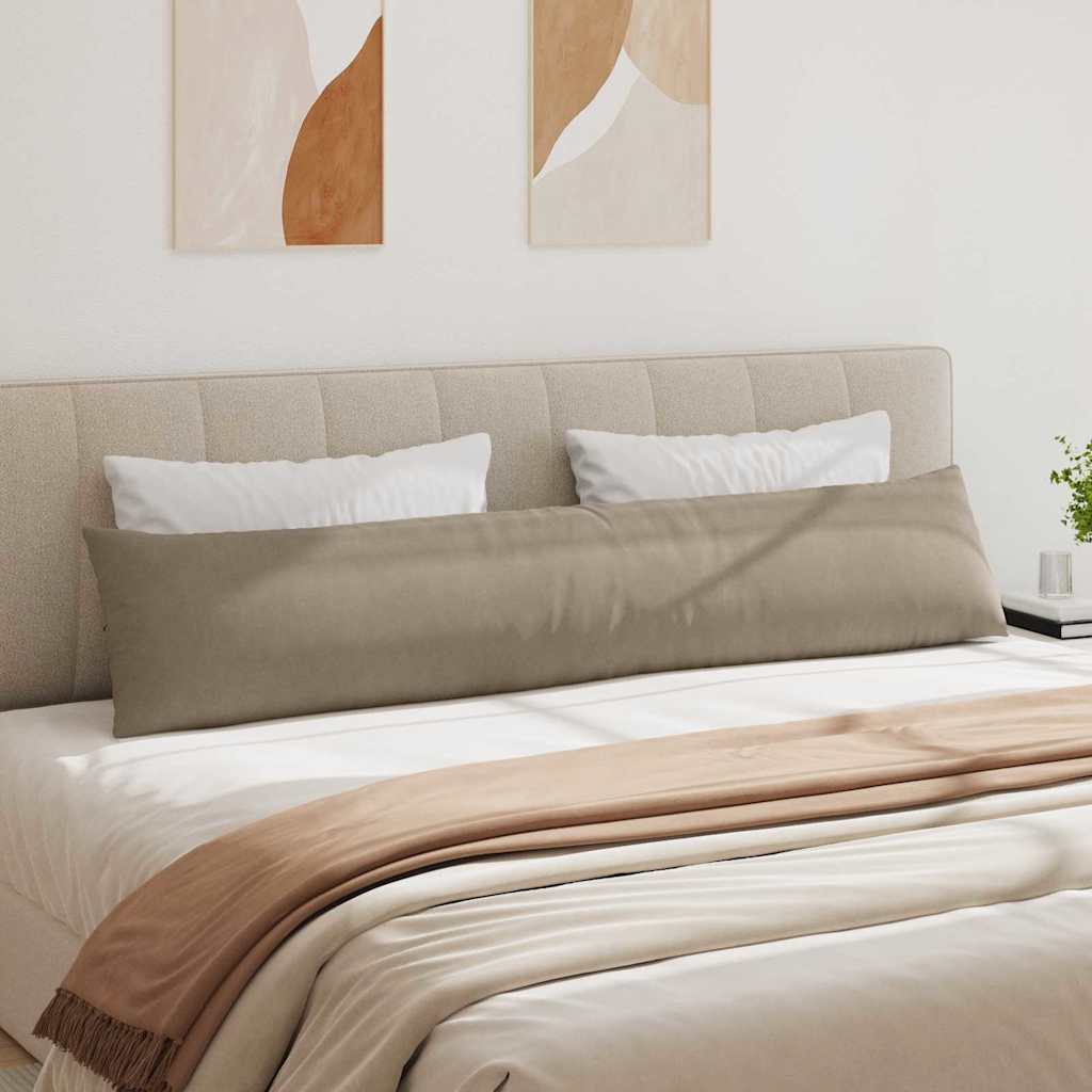 Sofa Kussens 2 stuks Taupe 200 x 40 cm Stof is nu te koop bij PeponiXL, paradijselijk wonen!