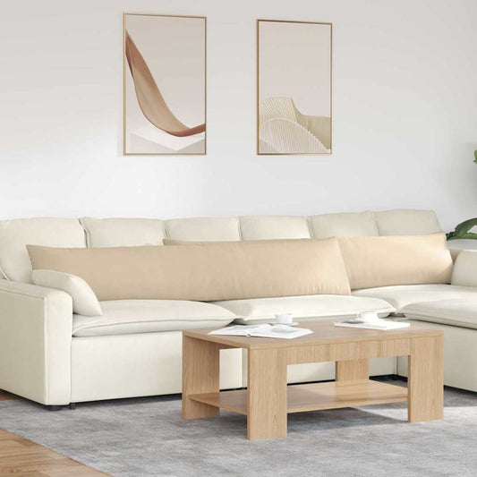 Sofa Kussens 2 stuks Crème 200 x 40 cm Stof is nu te koop bij PeponiXL, paradijselijk wonen!