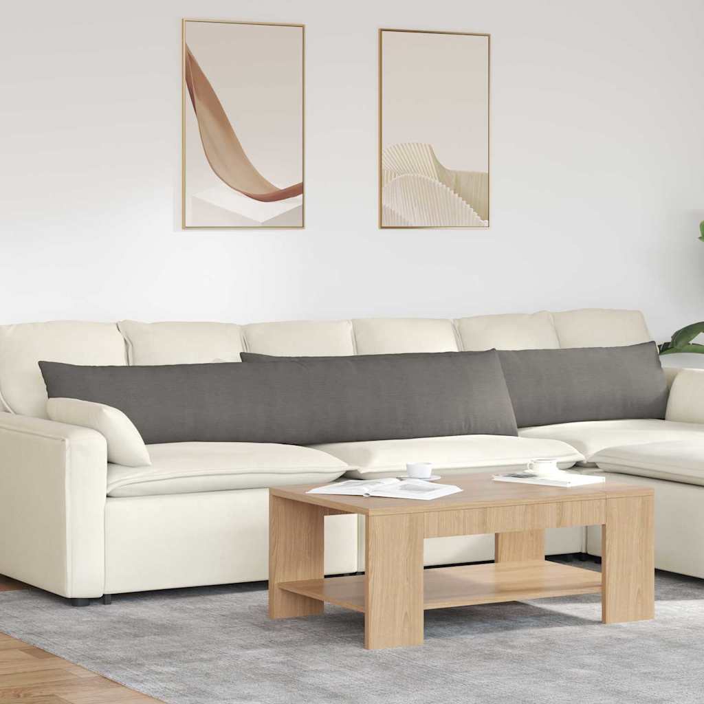 Sofa Kussens 2 stuks Lichtgrijs 200 x 40 cm Cordstof is nu te koop bij PeponiXL, paradijselijk wonen!