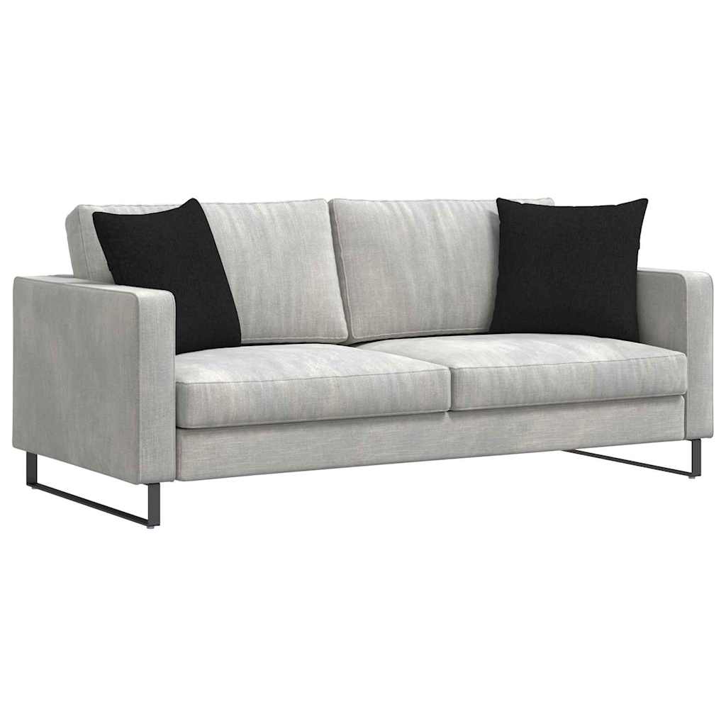 Sofa Kussens 2 stuks Zwart 45 x 45 cm Stof is nu te koop bij PeponiXL, paradijselijk wonen!