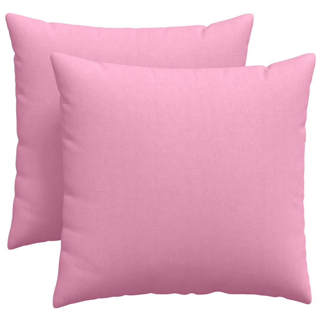 Sofa Kussens 2 stuks Roze 45 x 45 cm Stof is nu te koop bij PeponiXL, paradijselijk wonen!
