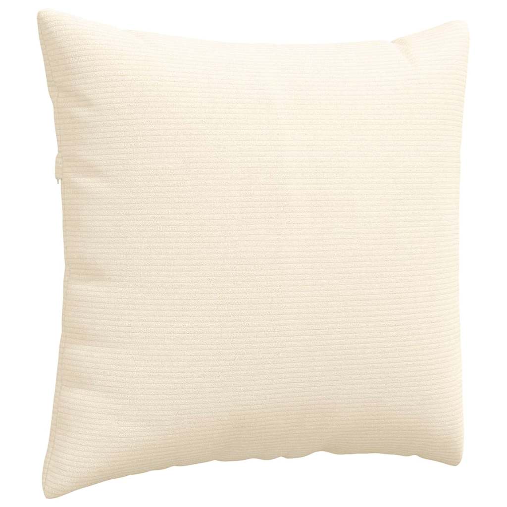 Sofa Kussens 2 stuks Crème 45 x 45 cm Cordstof is nu te koop bij PeponiXL, paradijselijk wonen!