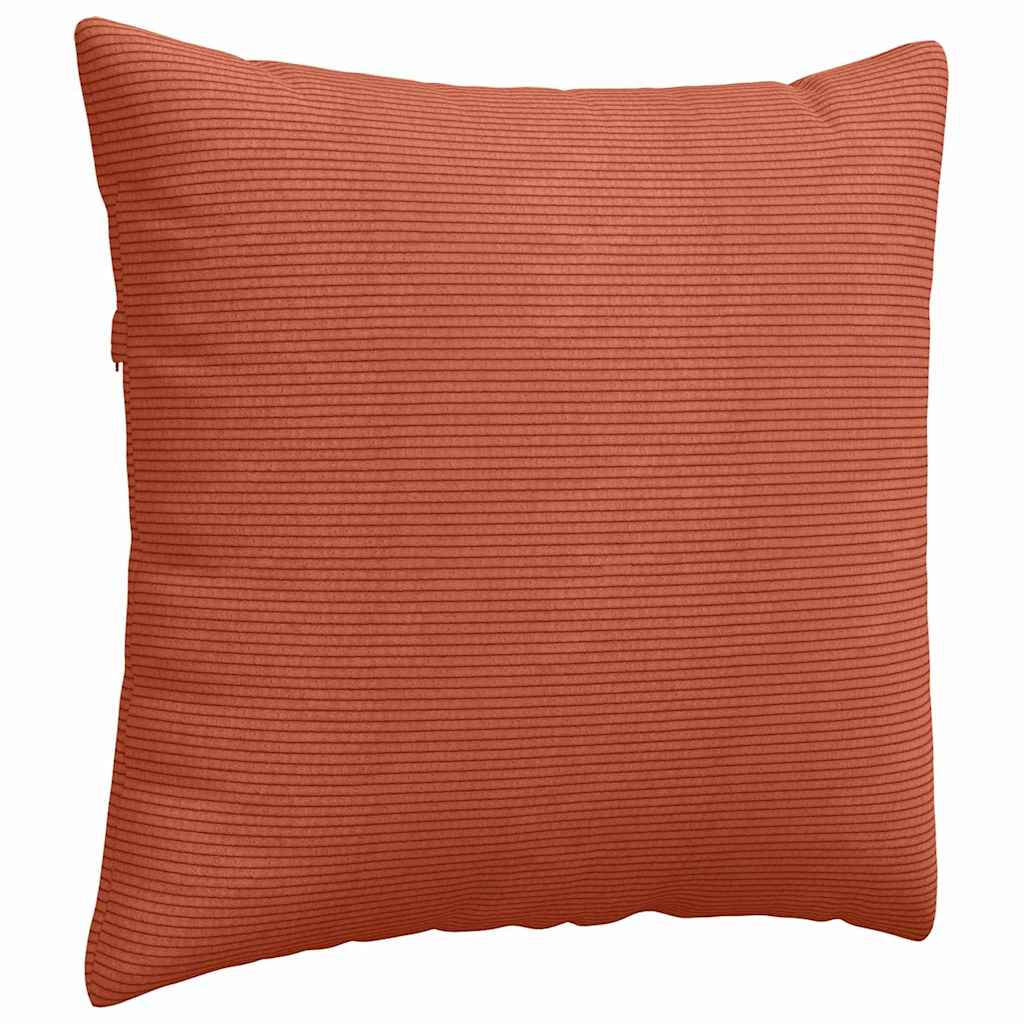 Sofa Kussens 2 stuks Rood-oranje 45 x 45 cm Cordstof is nu te koop bij PeponiXL, paradijselijk wonen!