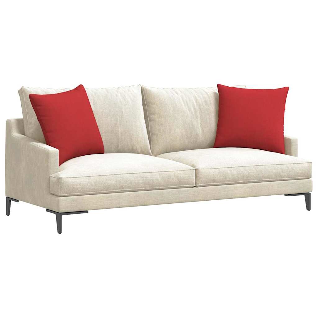 Sofa Kussens 2 stuks Rood 50 x 50 cm Stof is nu te koop bij PeponiXL, paradijselijk wonen!