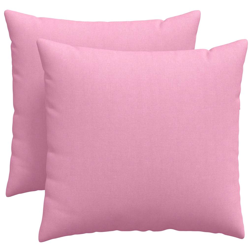 Sofa Kussens 2 stuks Roze 50 x 50 cm Stof is nu te koop bij PeponiXL, paradijselijk wonen!