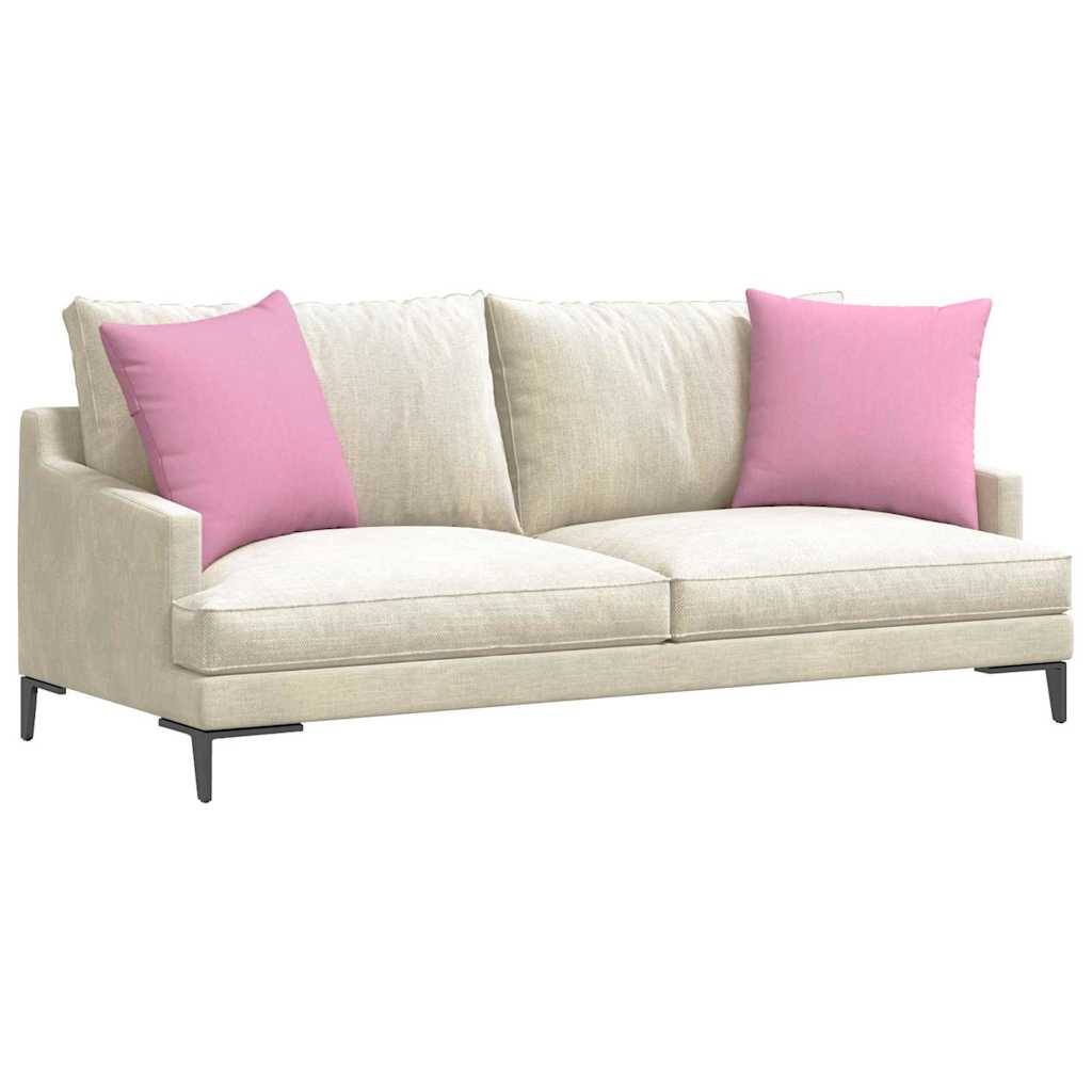 Sofa Kussens 2 stuks Roze 50 x 50 cm Stof is nu te koop bij PeponiXL, paradijselijk wonen!