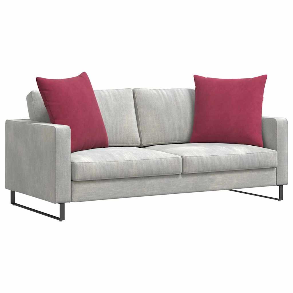 Sofa Kussens 2 stuks Wijnrood 60 x 60 cm Cordstof is nu te koop bij PeponiXL, paradijselijk wonen!