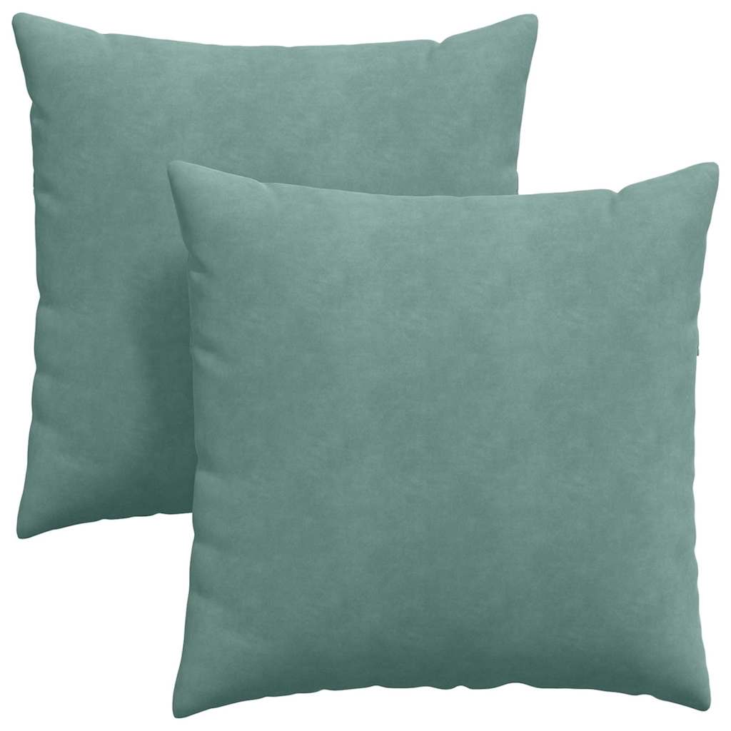Sofa Kussens 2 stuks Zeegroen 60 x 60 cm Cordstof is nu te koop bij PeponiXL, paradijselijk wonen!