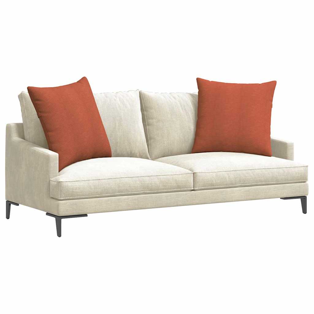 Sofa Kussens 2 stuks Rood-oranje 60 x 60 cm Cordstof is nu te koop bij PeponiXL, paradijselijk wonen!