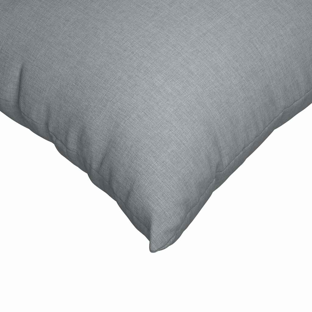 Sofa Kussens 2 pcs Lichtgrijs 80 x 80 cm Stof is nu te koop bij PeponiXL, paradijselijk wonen!