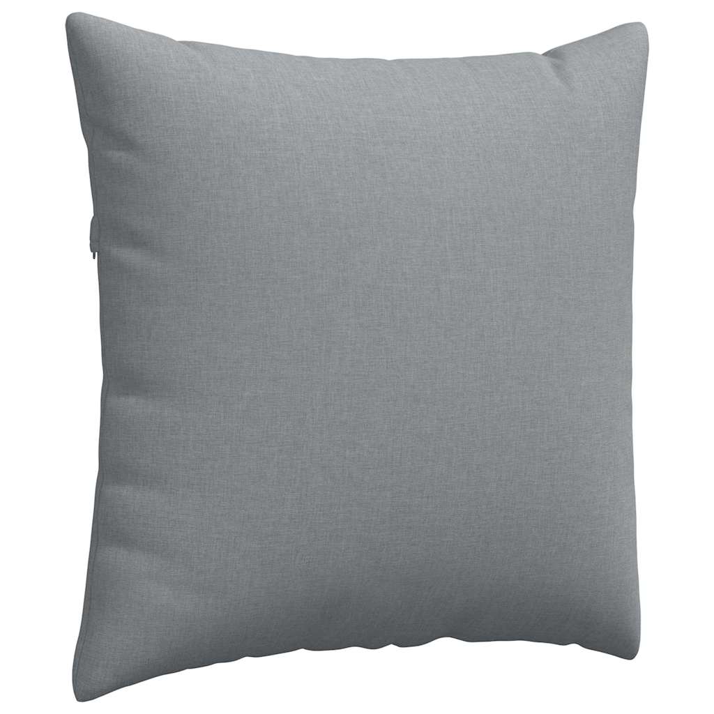 Sofa Kussens 2 pcs Lichtgrijs 80 x 80 cm Stof is nu te koop bij PeponiXL, paradijselijk wonen!