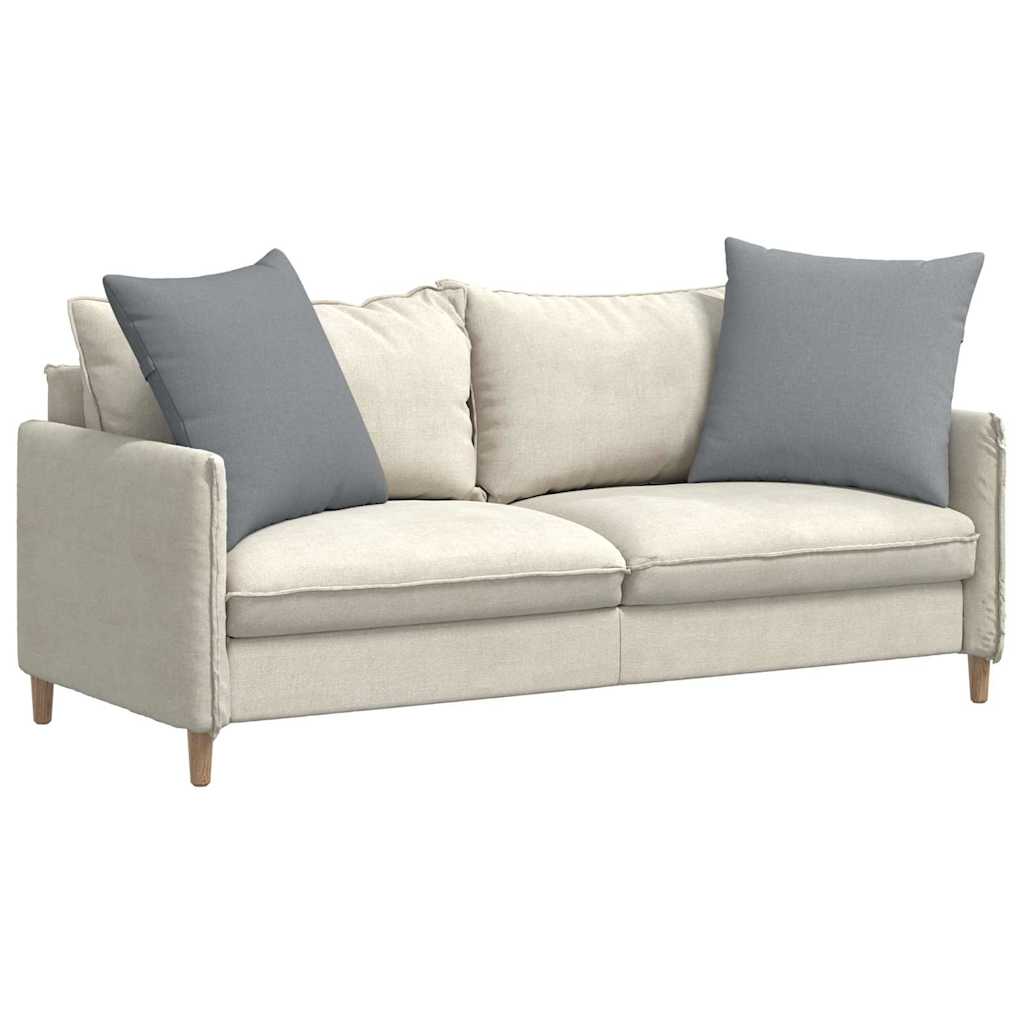 Sofa Kussens 2 pcs Lichtgrijs 80 x 80 cm Stof is nu te koop bij PeponiXL, paradijselijk wonen!