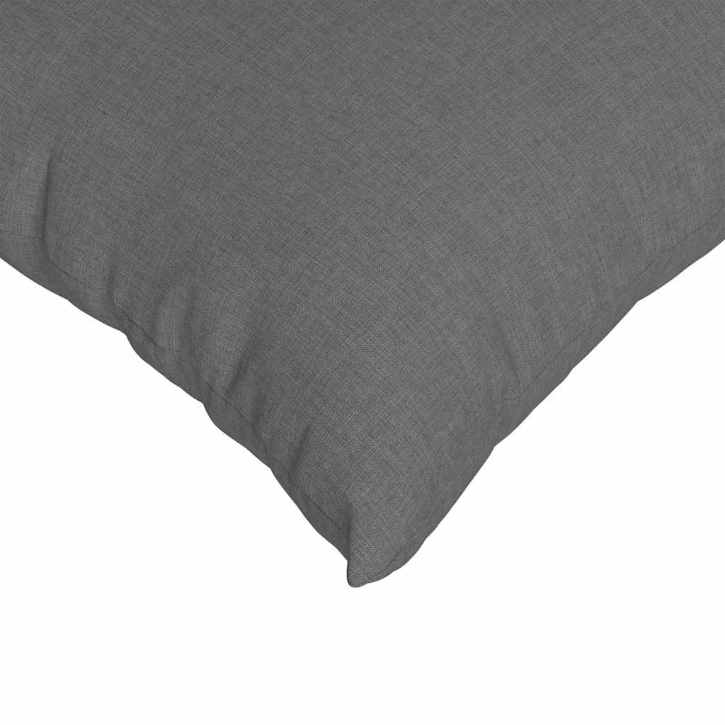 Sofa Kussens 2 pcs Donkergrijs 80 x 80 cm Stof is nu te koop bij PeponiXL, paradijselijk wonen!