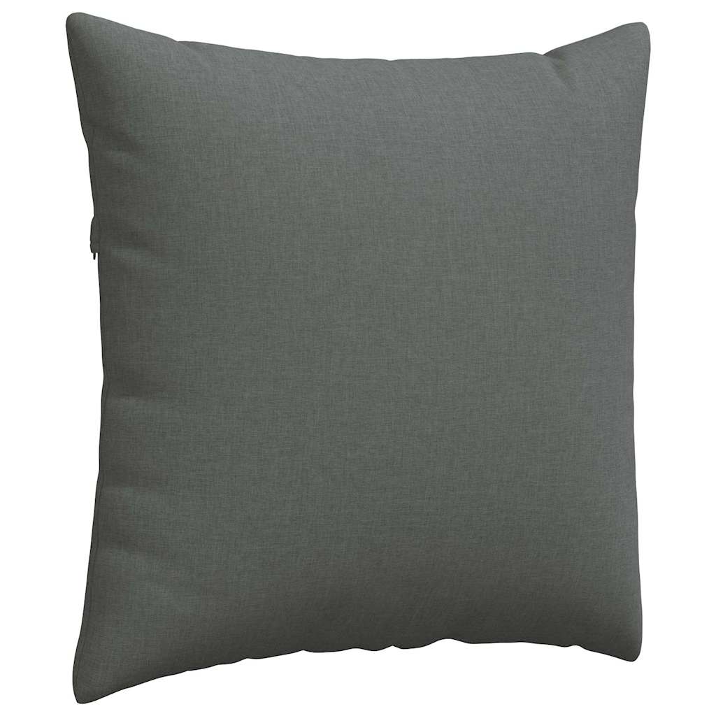 Sofa Kussens 2 pcs Donkergrijs 80 x 80 cm Stof is nu te koop bij PeponiXL, paradijselijk wonen!