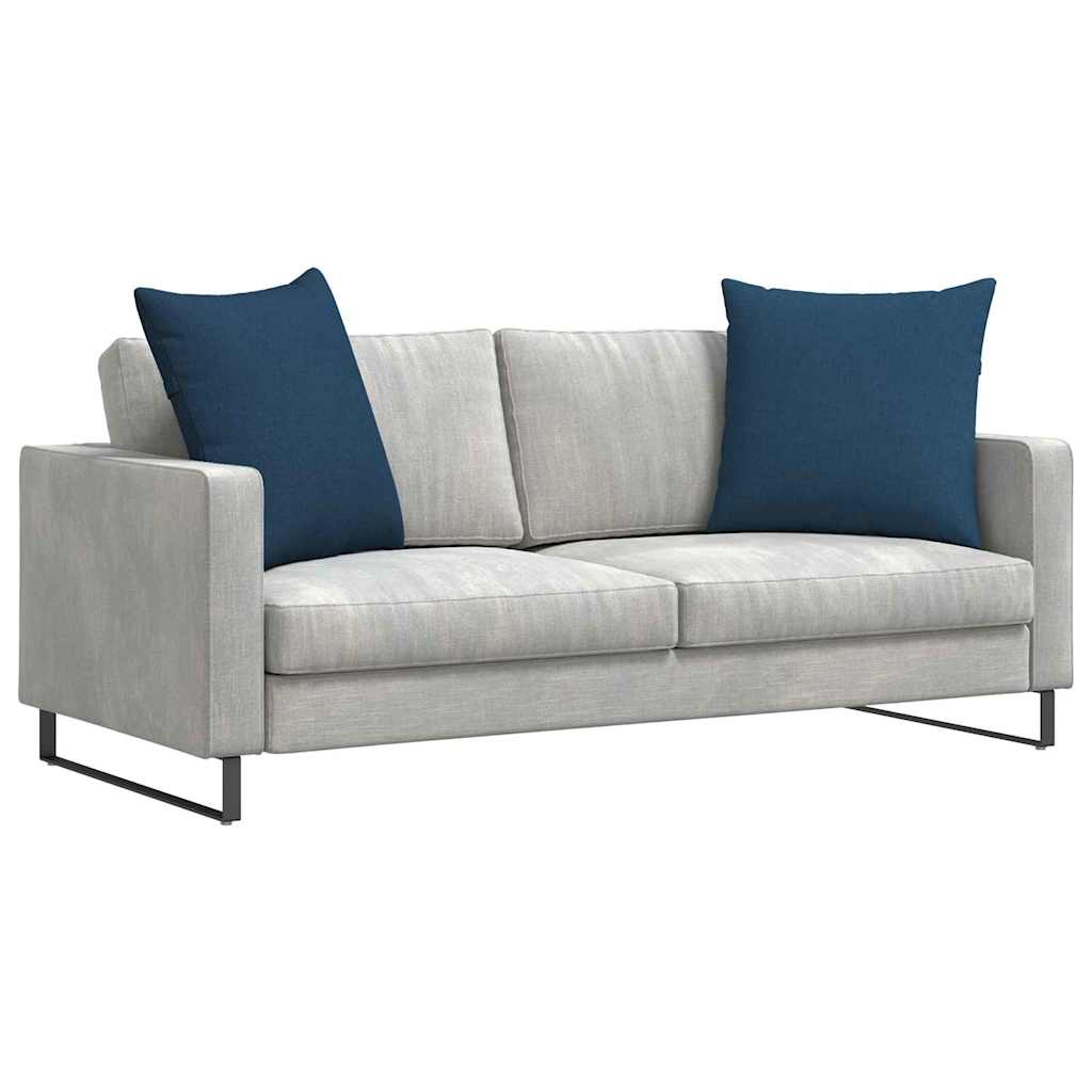 Sofa Kussens 2 stuks Blauw 80 x 80 cm Stof is nu te koop bij PeponiXL, paradijselijk wonen!