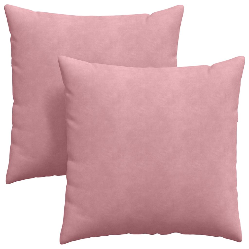 Sofa Kussens 2 stuks Roze 80 x 80 cm Cordstof is nu te koop bij PeponiXL, paradijselijk wonen!