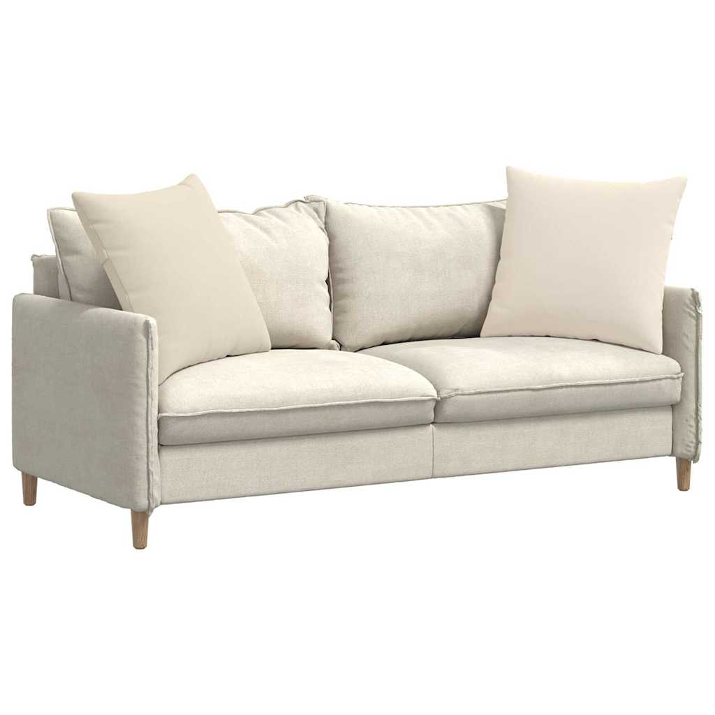 Sofa Kussens 2 stuks Beige 80 x 80 cm Stof is nu te koop bij PeponiXL, paradijselijk wonen!