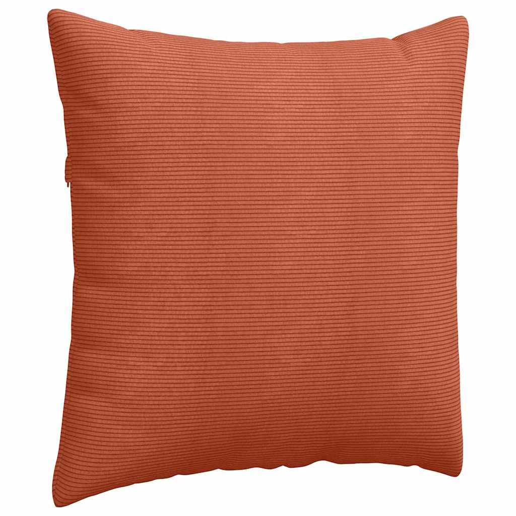 Sofa Kussens 2 stuks Rood-oranje 80 x 80 cm Cordstof is nu te koop bij PeponiXL, paradijselijk wonen!