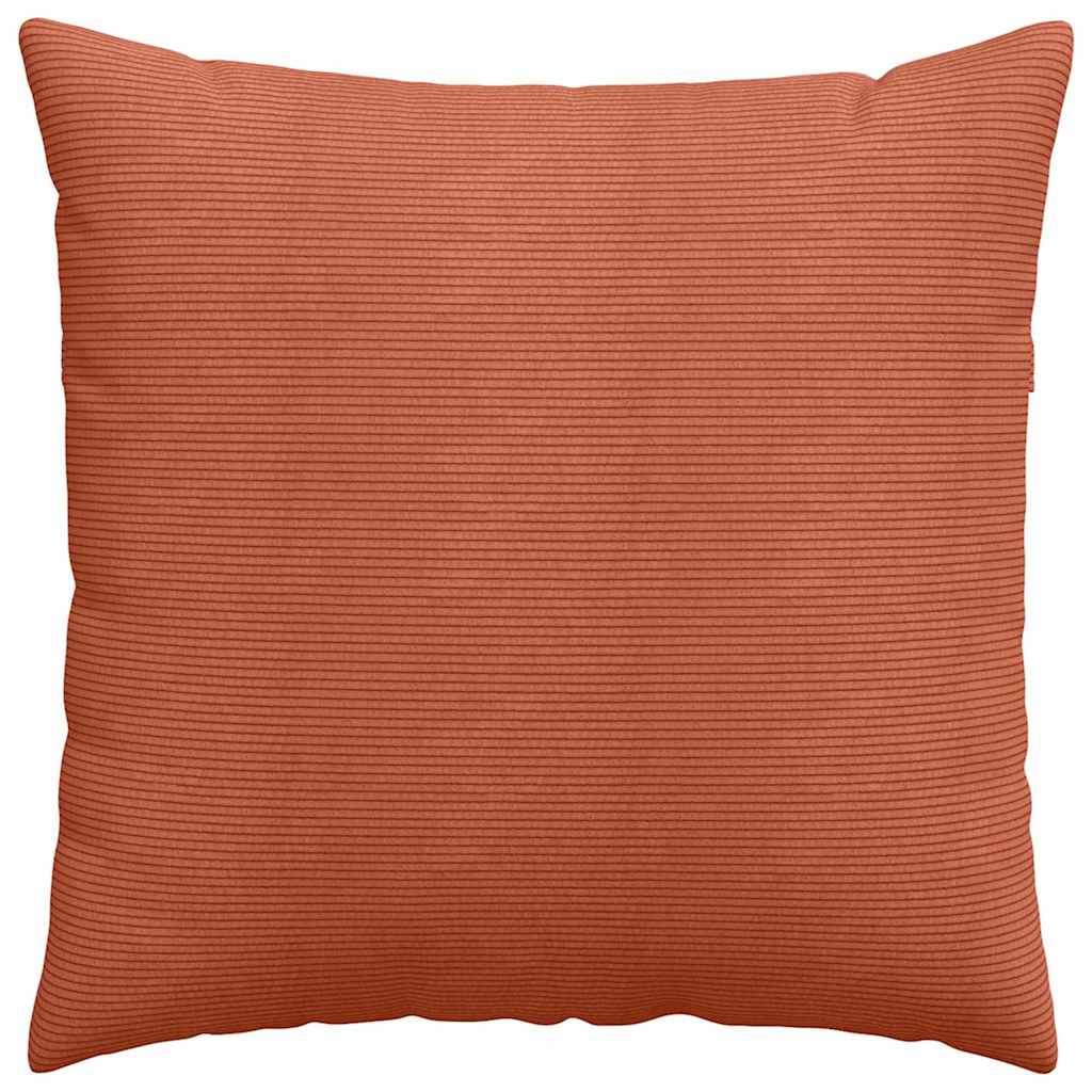Sofa Kussens 2 stuks Rood-oranje 80 x 80 cm Cordstof is nu te koop bij PeponiXL, paradijselijk wonen!