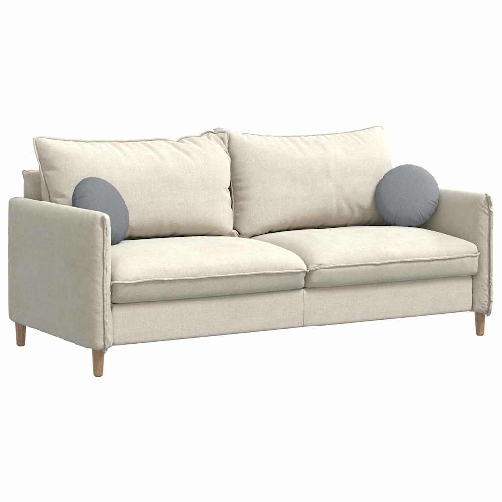 Zitkussens 2 pcs Lichtgrijs Ø30 x 13 cm Stof is nu te koop bij PeponiXL, paradijselijk wonen!