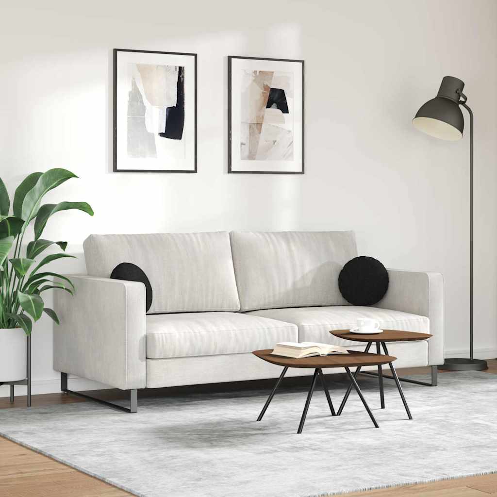 Zitkussens 2 pcs Zwart Ø30 x 13 cm Stof is nu te koop bij PeponiXL, paradijselijk wonen!