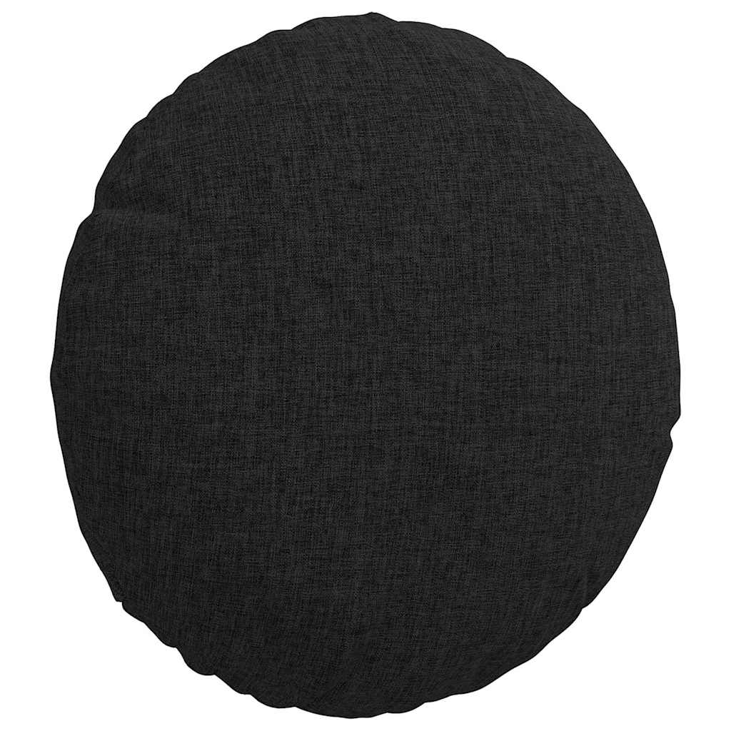 Zitkussens 2 pcs Zwart Ø30 x 13 cm Stof is nu te koop bij PeponiXL, paradijselijk wonen!