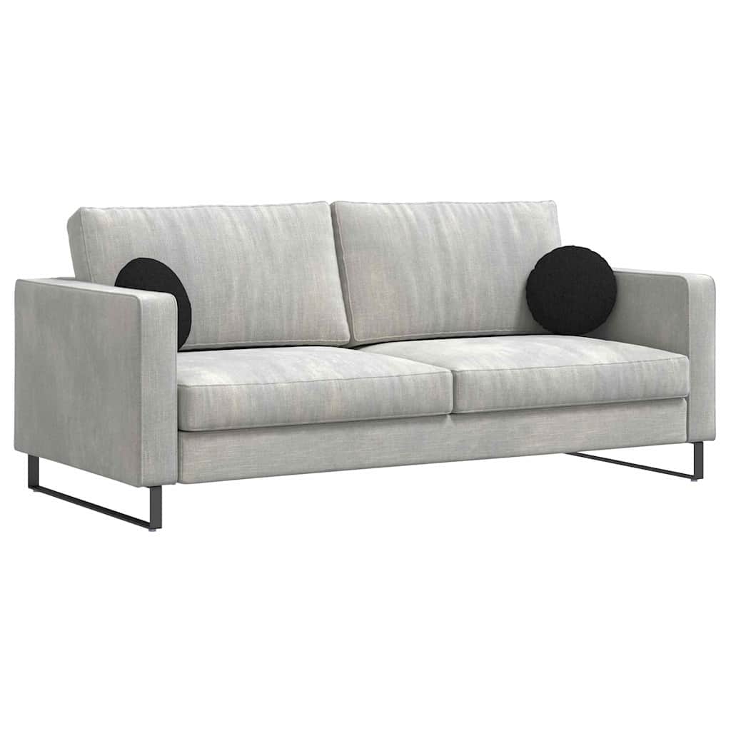 Zitkussens 2 pcs Zwart Ø30 x 13 cm Stof is nu te koop bij PeponiXL, paradijselijk wonen!