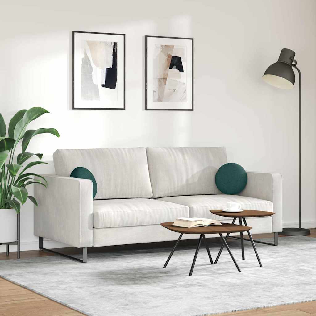 Zitkussens 2 pcs Donkergroen Ø30 x 13 cm Stof is nu te koop bij PeponiXL, paradijselijk wonen!