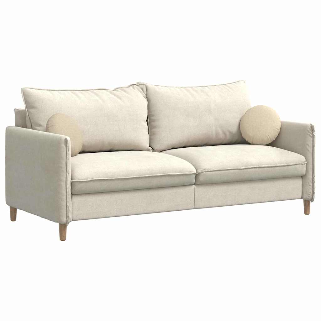 Zitkussens 2 pcs Crème Ø30 x 13 cm Stof is nu te koop bij PeponiXL, paradijselijk wonen!