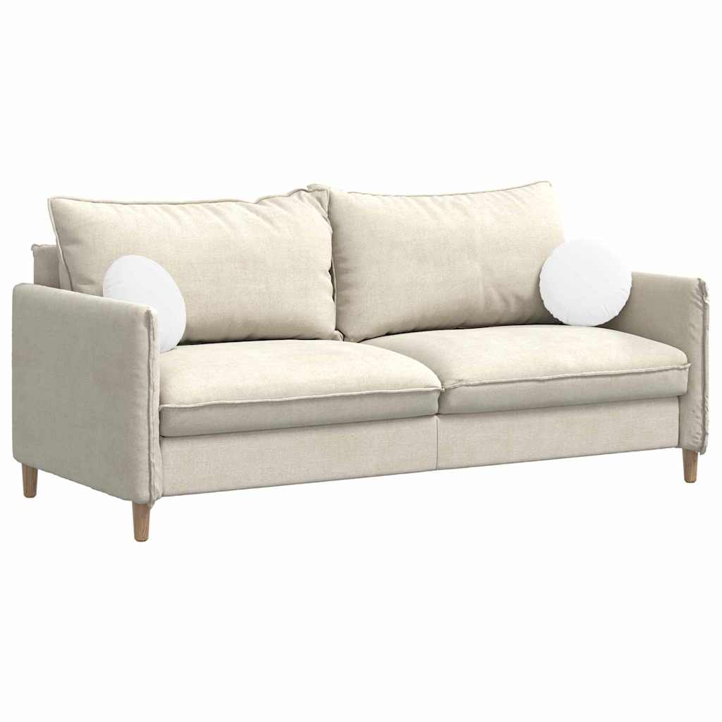 Zitkussens 2 pcs Wit Ø30 x 13 cm Stof is nu te koop bij PeponiXL, paradijselijk wonen!