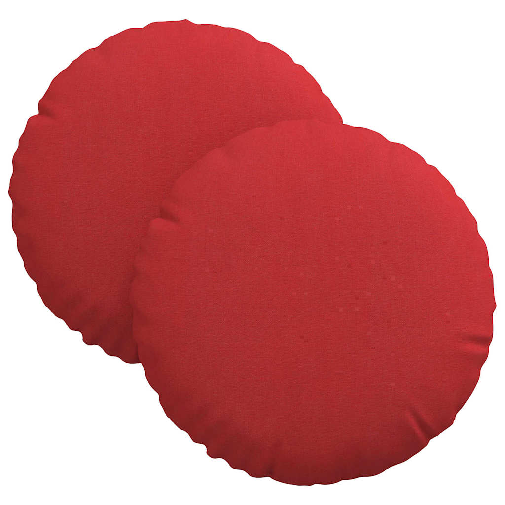 Zitkussens 2 pcs Rood Ø30 x 13 cm Stof is nu te koop bij PeponiXL, paradijselijk wonen!