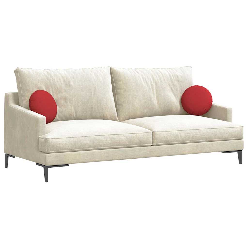 Zitkussens 2 pcs Rood Ø30 x 13 cm Stof is nu te koop bij PeponiXL, paradijselijk wonen!