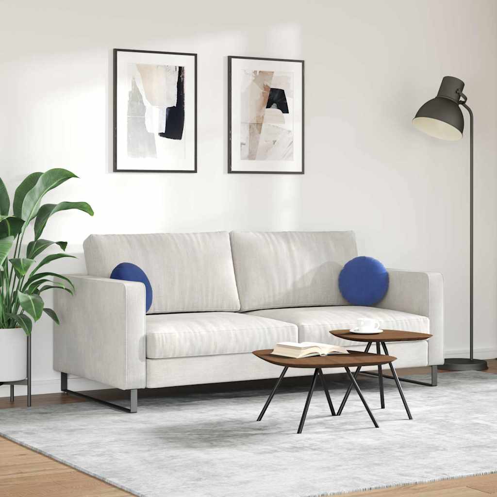 Zitkussens 2 stuks Politieblauw Ø 40 x 13 cm Fluweel is nu te koop bij PeponiXL, paradijselijk wonen!