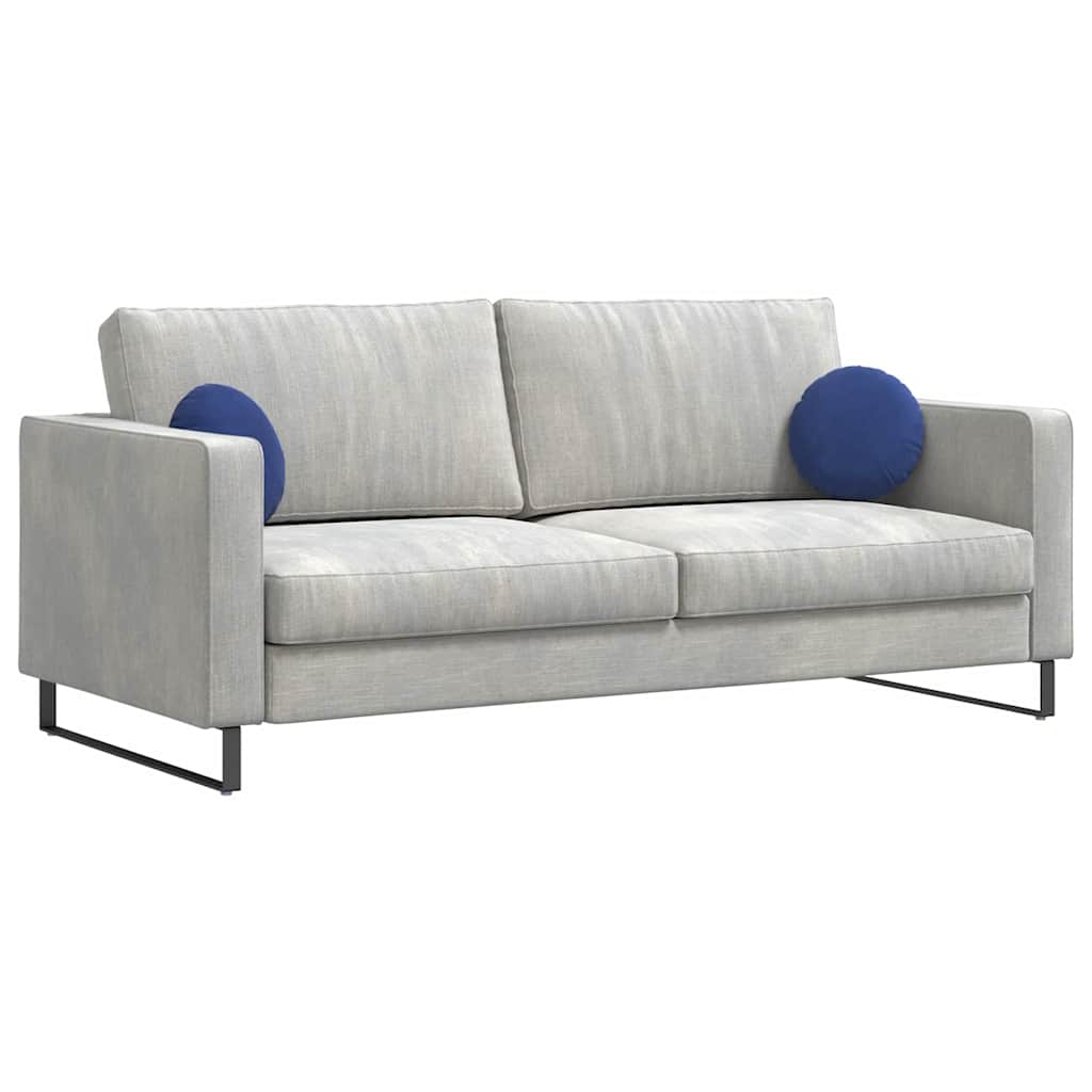 Zitkussens 2 stuks Politieblauw Ø 40 x 13 cm Fluweel is nu te koop bij PeponiXL, paradijselijk wonen!