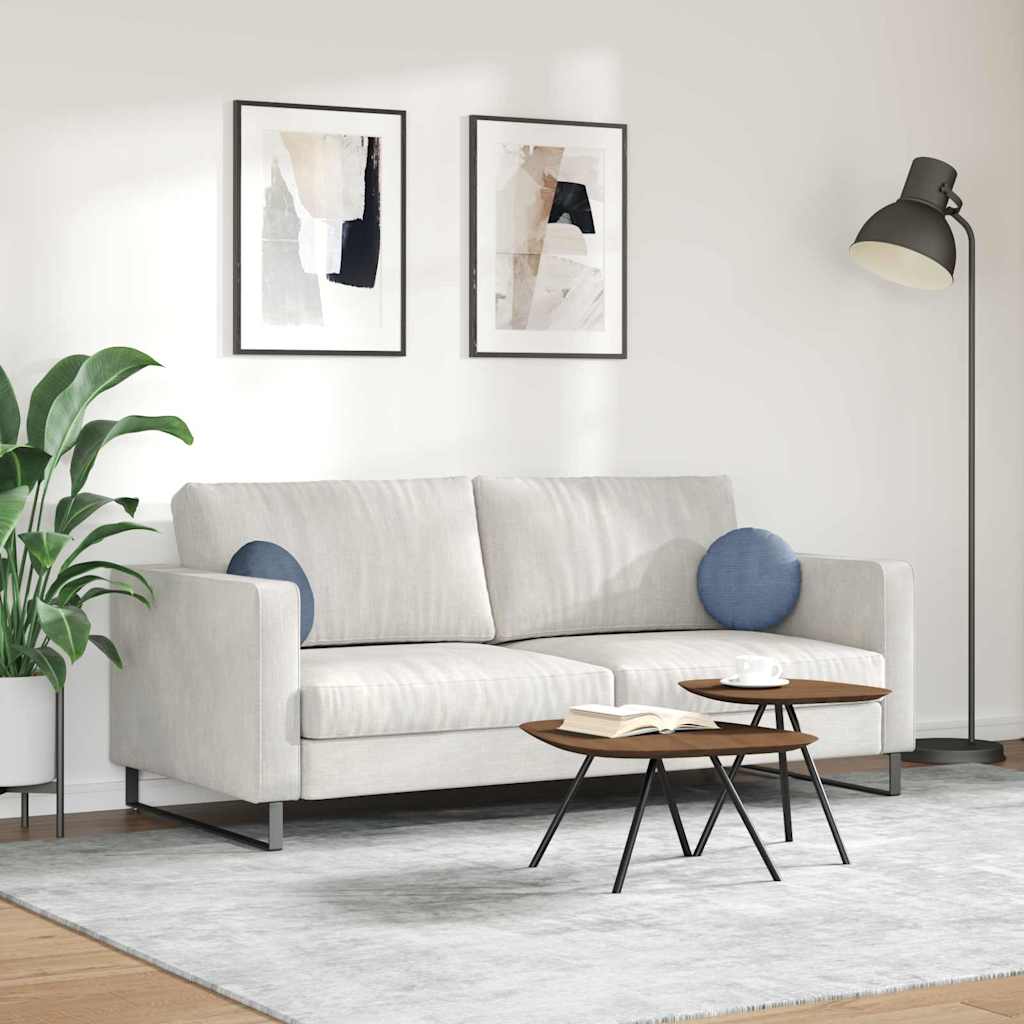 Zitkussens 2 pcs Blauw Ø 30 cm Katoen Stof is nu te koop bij PeponiXL, paradijselijk wonen!