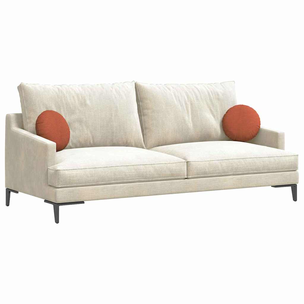 Zitkussens 2 pcs Rood-oranje Ø 30 cm Katoen Stof is nu te koop bij PeponiXL, paradijselijk wonen!