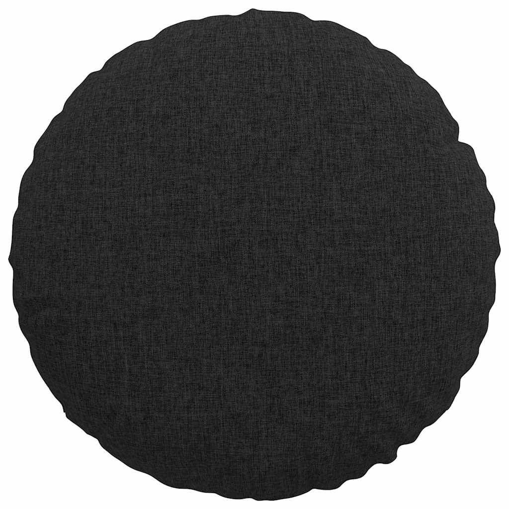 Zitkussens 2 pcs Zwart Ø40 x 13 cm Stof is nu te koop bij PeponiXL, paradijselijk wonen!