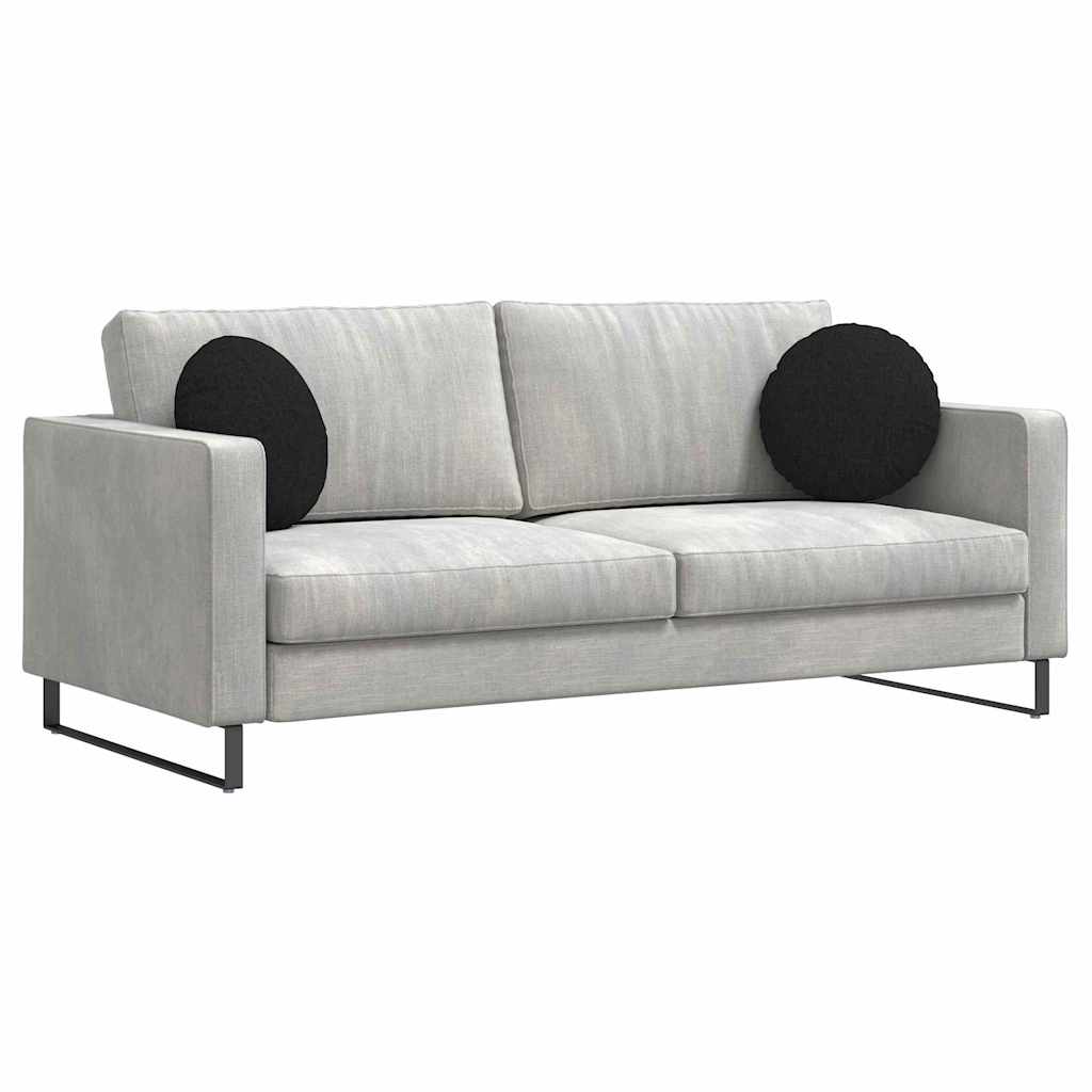 Zitkussens 2 pcs Zwart Ø40 x 13 cm Stof is nu te koop bij PeponiXL, paradijselijk wonen!