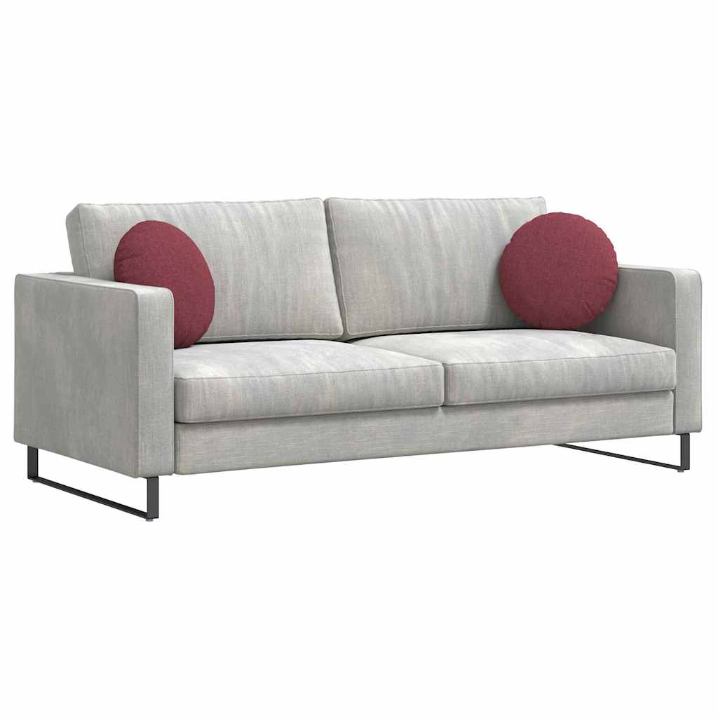 Zitkussens 2 pcs Wijnrood Ø40 x 13 cm Stof is nu te koop bij PeponiXL, paradijselijk wonen!