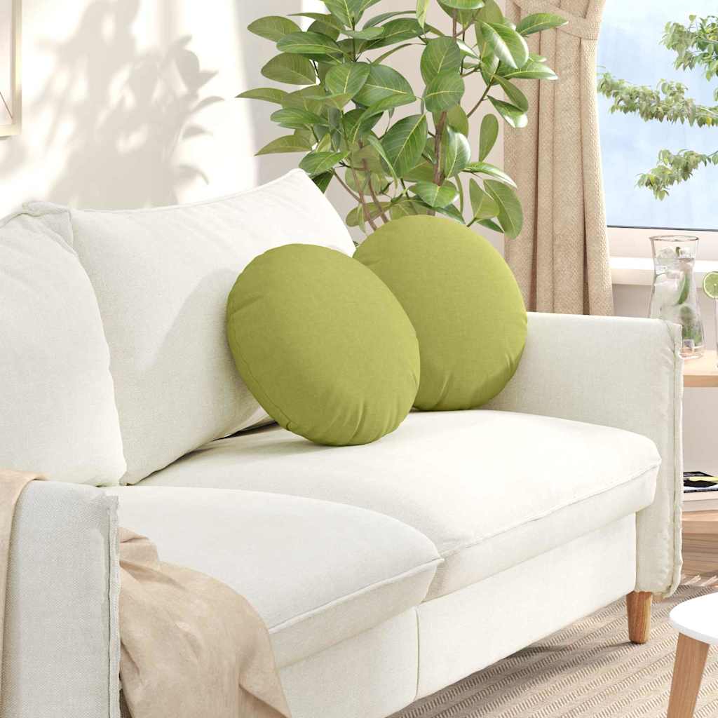 Zitkussens 2 pcs Lichtgroen Ø40 x 13 cm Stof is nu te koop bij PeponiXL, paradijselijk wonen!