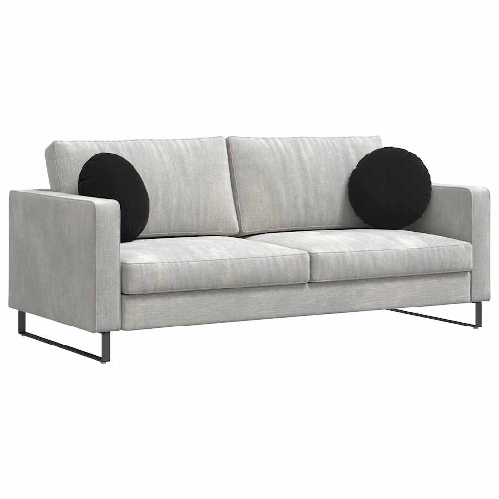 Zitkussens 2 stuks Zwart Ø 40 x 13 cm Fluweel is nu te koop bij PeponiXL, paradijselijk wonen!