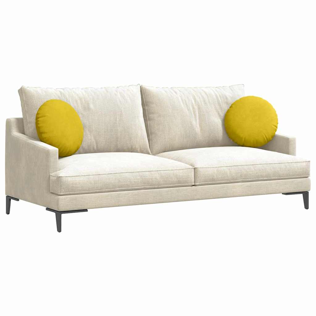 Zitkussens 2 stuks Geel Ø 40 x 13 cm Fluweel is nu te koop bij PeponiXL, paradijselijk wonen!