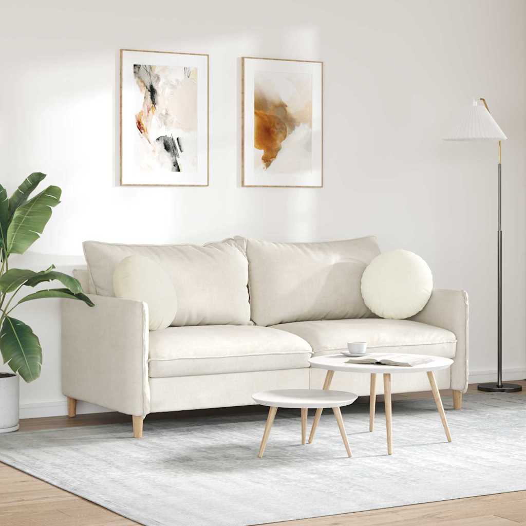 Zitkussens 2 stuks Crème Ø 40 x 13 cm Fluweel is nu te koop bij PeponiXL, paradijselijk wonen!