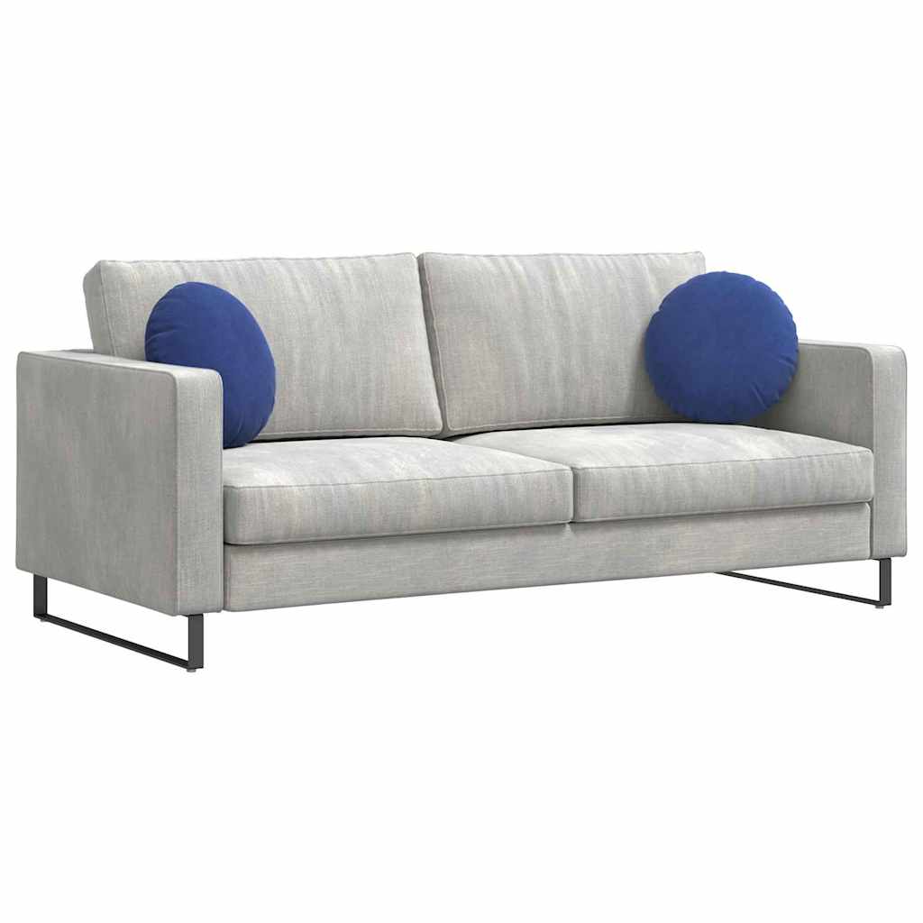 Zitkussens 2 stuks Politieblauw Ø 40 x 13 cm Fluweel is nu te koop bij PeponiXL, paradijselijk wonen!