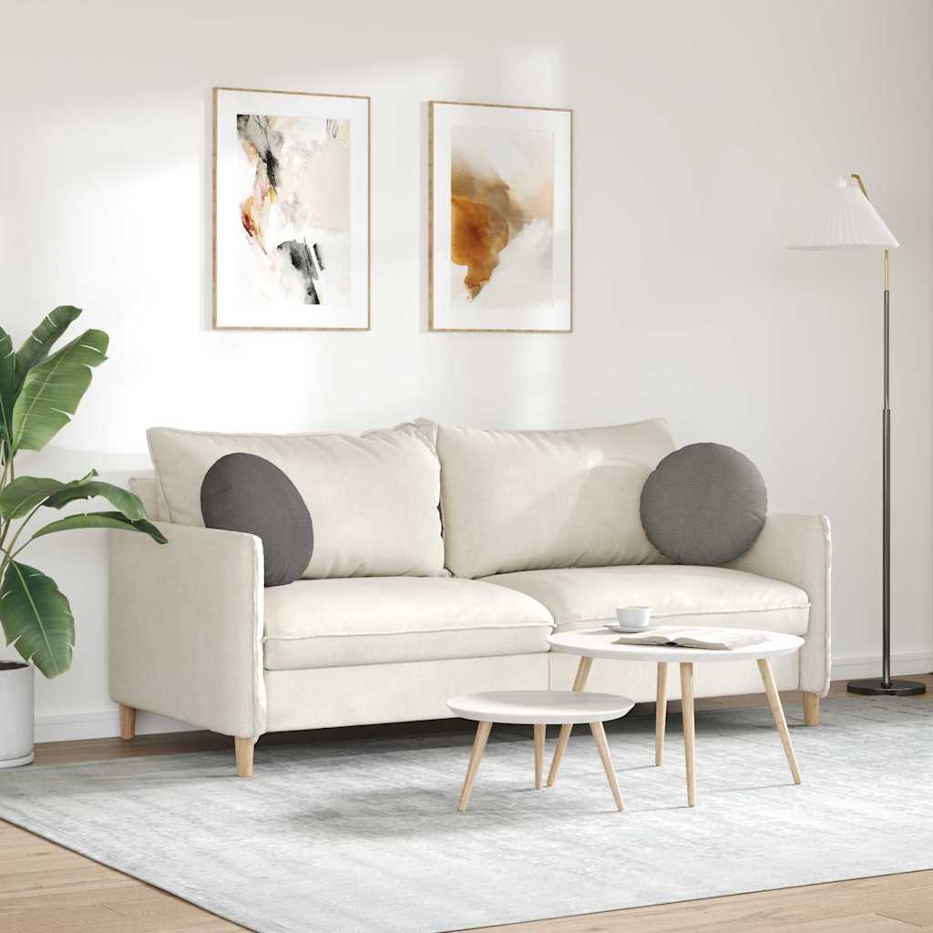 Zitkussens 2 pcs Lichtgrijs Ø 40 cm Katoen Stof is nu te koop bij PeponiXL, paradijselijk wonen!