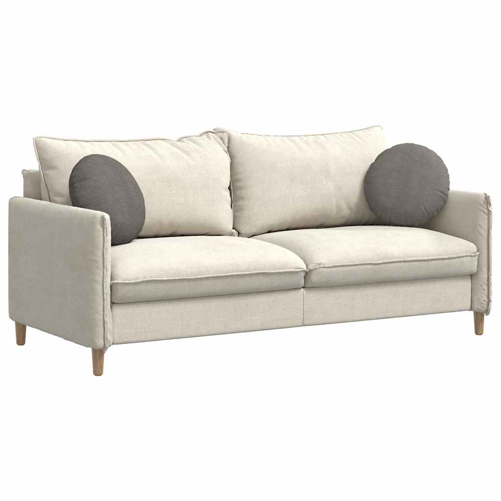 Zitkussens 2 pcs Lichtgrijs Ø 40 cm Katoen Stof is nu te koop bij PeponiXL, paradijselijk wonen!