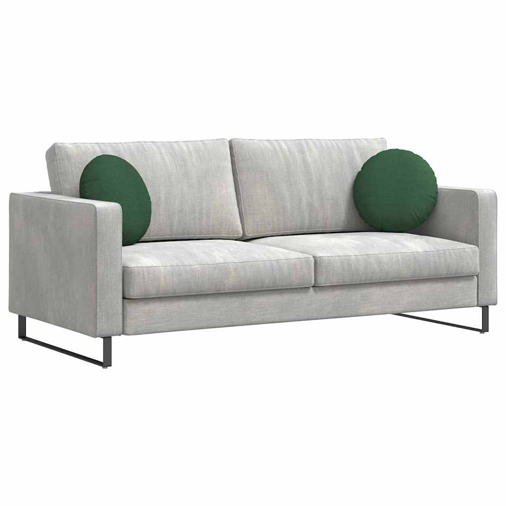 Zitkussens 2 pcs Donkergroen Ø 40 cm Katoen Stof is nu te koop bij PeponiXL, paradijselijk wonen!