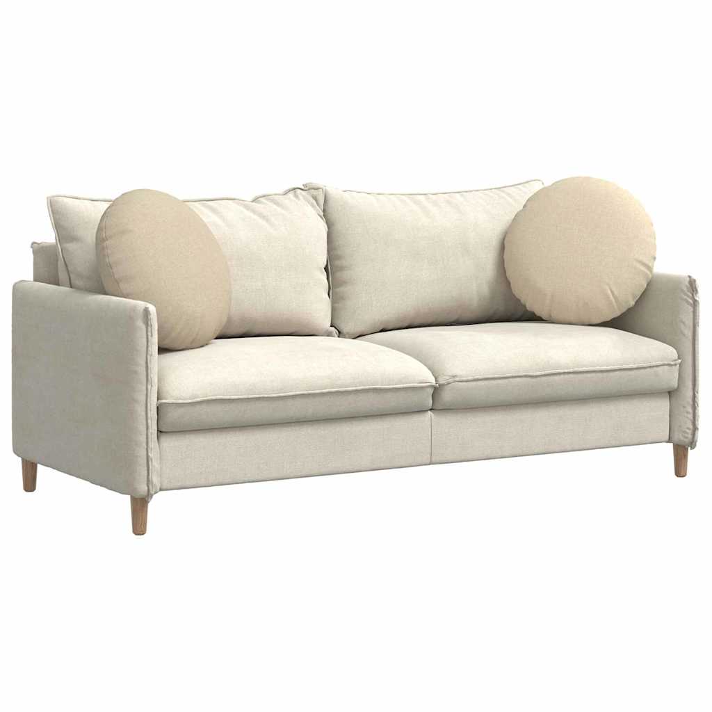 Zitkussens 2 pcs Crème Ø50 x 19 cm Stof is nu te koop bij PeponiXL, paradijselijk wonen!