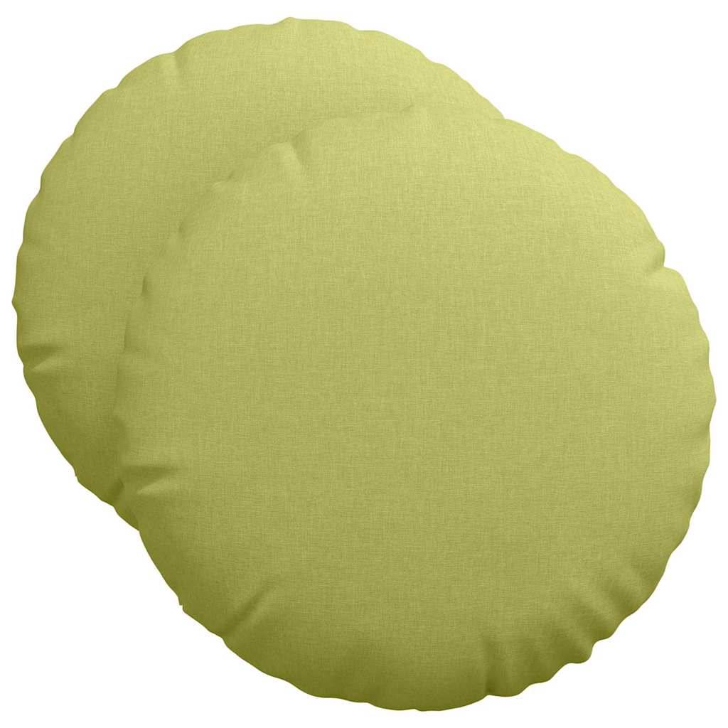 Zitkussens 2 pcs Lichtgroen Ø50 x 19 cm Stof is nu te koop bij PeponiXL, paradijselijk wonen!